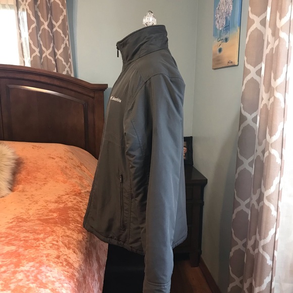 Columbia ⚜️ Grey Fleece Lined Zip Jacket - Picture 6 of 15